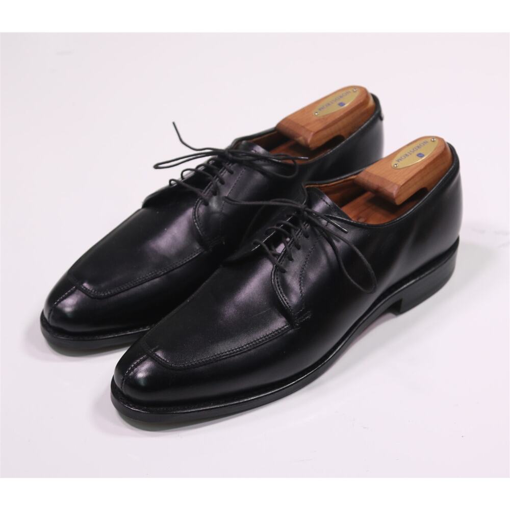 Allen Edmonds Delray Black Aplit Toe Leather Oxford Dress Shoes 9 A New! - Picture 2 of 12